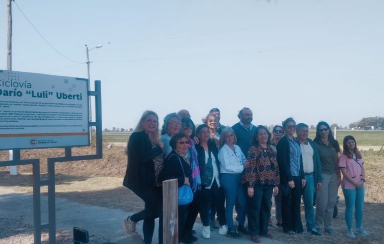 Inauguración ciclovía Darío «Luli» Uberti.Nombramiento de espacio público